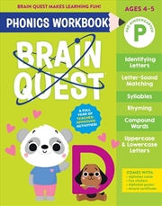 Buy Brain Quest Phonics Workbook: Pre-Kindergarten