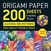 Buy Origami Paper 200 sheets Alcohol Ink Patterns 6" (15 cm)