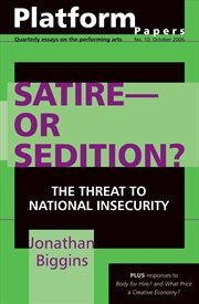Buy Platform Papers 10: Satire - or Sedition?