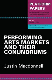 Buy Platform Papers 62: Performing Arts Markets and their Conundrums