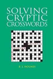 Buy Solving Cryptic Crosswords