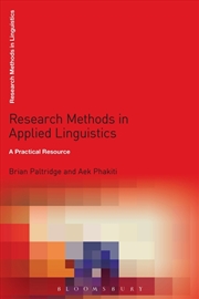 Buy Research Methods in Applied Linguistics: A Practical Resource