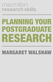 Buy Planning Your Postgraduate Research