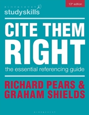 Buy Cite Them Right: The Essential Referencing Guide