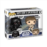 Buy Star Wars - Darth Vader & Luke Skywalker Pop! Sayings 2-Pack