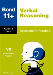 Buy Bond 11+: Bond 11+ Verbal Reasoning Assessment Practice Age 5-6