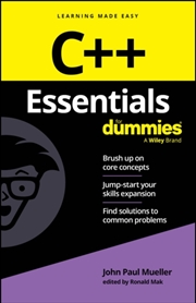 Buy C++ Essentials For Dummies