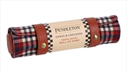 Buy Pendleton Red Black Check Pattern Chess & Checkers : Travel-Ready Roll-Up Game