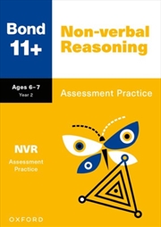 Buy Bond 11+: Bond 11+ Non-Verbal Reasoning Assessment Practice Age 6-7