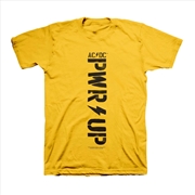 Buy AC/DC - Pwr Up Yellow Logo Tee - M