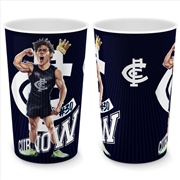 Buy AFL: Carlton - Grange Lenticular Tumbler - Charlie Curnow