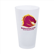 Buy NRL: Broncos - Frosted Glass