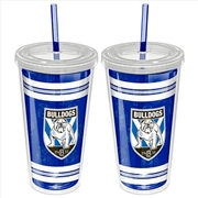 Buy NRL: Bulldogs - Tumbler W/Straw