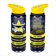 Buy NRL: Cowboys - Tritan Bottle W Bands