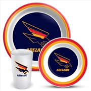 Buy AFL: Adelaide Crows - 3Pce Dinner Set