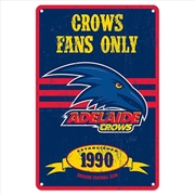Buy AFL: Adelaide Crows - Retro Metal Sign