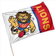 Buy AFL: Brisbane Lions - Retro Game Day Flag