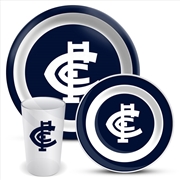 Buy AFL: Carlton - 3Pce Dinner Set