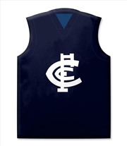 Buy AFL: Carlton - Guernsey Shaped Cushion