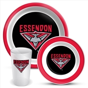 Buy AFL: Essendon - 3Pce Dinner Set