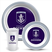 Buy AFL: Fremantle - 3Pce Dinner Set