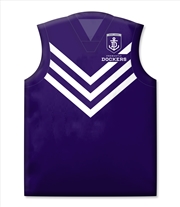 Buy AFL: Fremantle - Guernsey Shaped Cushion