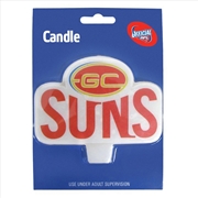 Buy AFL: Gold Coast Suns - Logo Candle