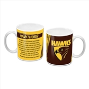 Buy AFL: Hawthorn - Logo And Song Mug