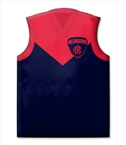 Buy AFL: Melbourne - Guernsey Shaped Cushion