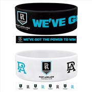 Buy AFL: Port Adelaide - Set Of 2 Wrist Bands