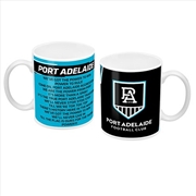 Buy AFL: Port Adelaide - Logo And Song Mug