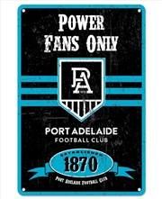 Buy AFL: Port Adelaide - Retro Metal Sign