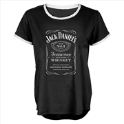 Buy Jack Daniels - Full Label Ringer Tee - 16
