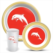 Buy NRL: Dolphins - 3Pce Dinner Set