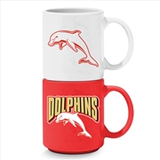 Buy NRL: Dolphins - Stackable Mugs