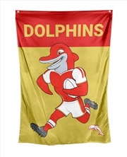Buy NRL: Dolphins - Mascot Wall Flag
