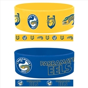 Buy NRL: Parramatta Eels - Set Of 2 Wrist Bands
