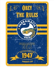 Buy NRL: Parramatta Eels - Retro Metal Sign