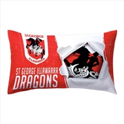 Buy NRL: St George Dragons - Single Pillow Case