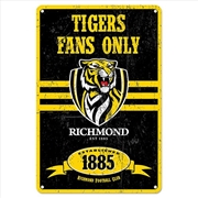 Buy AFL - Richmond Retro Metal Sign