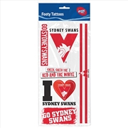 Buy AFL - Sydney Swans Tattoo Sheet