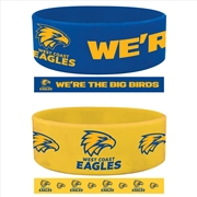 Buy AFL - West Coast Eagles Set Of 2  Wrist Bands