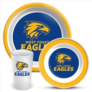 Buy AFL - West Coast Eagles 3pce Dinner Set