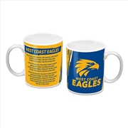 Buy AFL - West Coast Eagles Logo And Song Mug