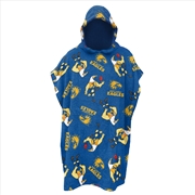 Buy AFL - West Coast Eagles Youth Hooded Beach Towel