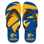 Buy AFL - West Coast Eagles Thongs - L