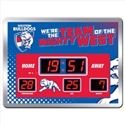 Buy AFL - Western Bulldogs Led Scoreboard Clock