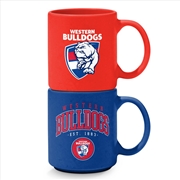 Buy AFL - Western Bulldogs Stackable Mugs