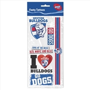 Buy AFL - Western Bulldogs Tattoo Sheet