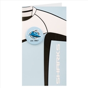 Buy NRL - Cronulla Sharks Jersey Badge Card